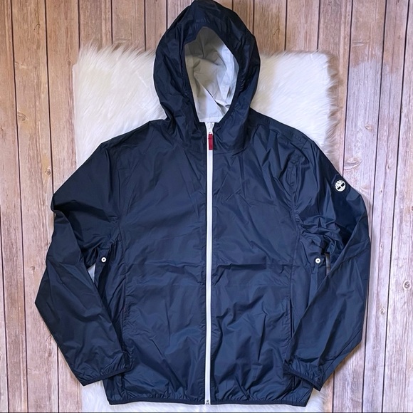 Timberland Women’s Waterproof Rain Jacket In Navy - Picture 2 of 4